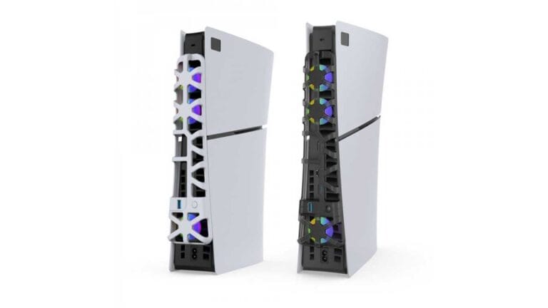 خرید فن Dobe RGB مخصوص PS5 اسلیم – سفید