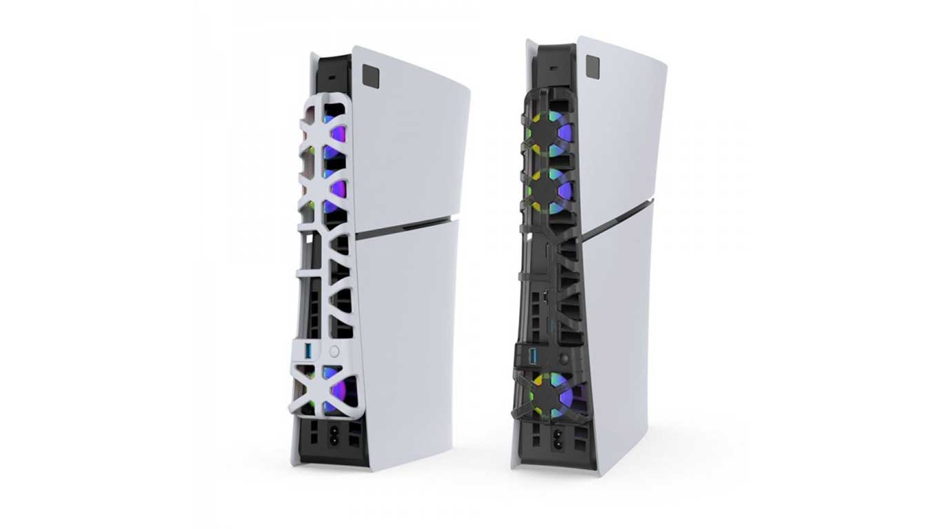 خرید فن Dobe RGB مخصوص PS5 اسلیم – سفید